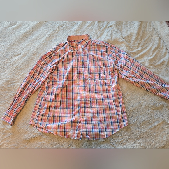 Izod Other - Izod Pink and Orange Dress Shirt Lightweight Cotton